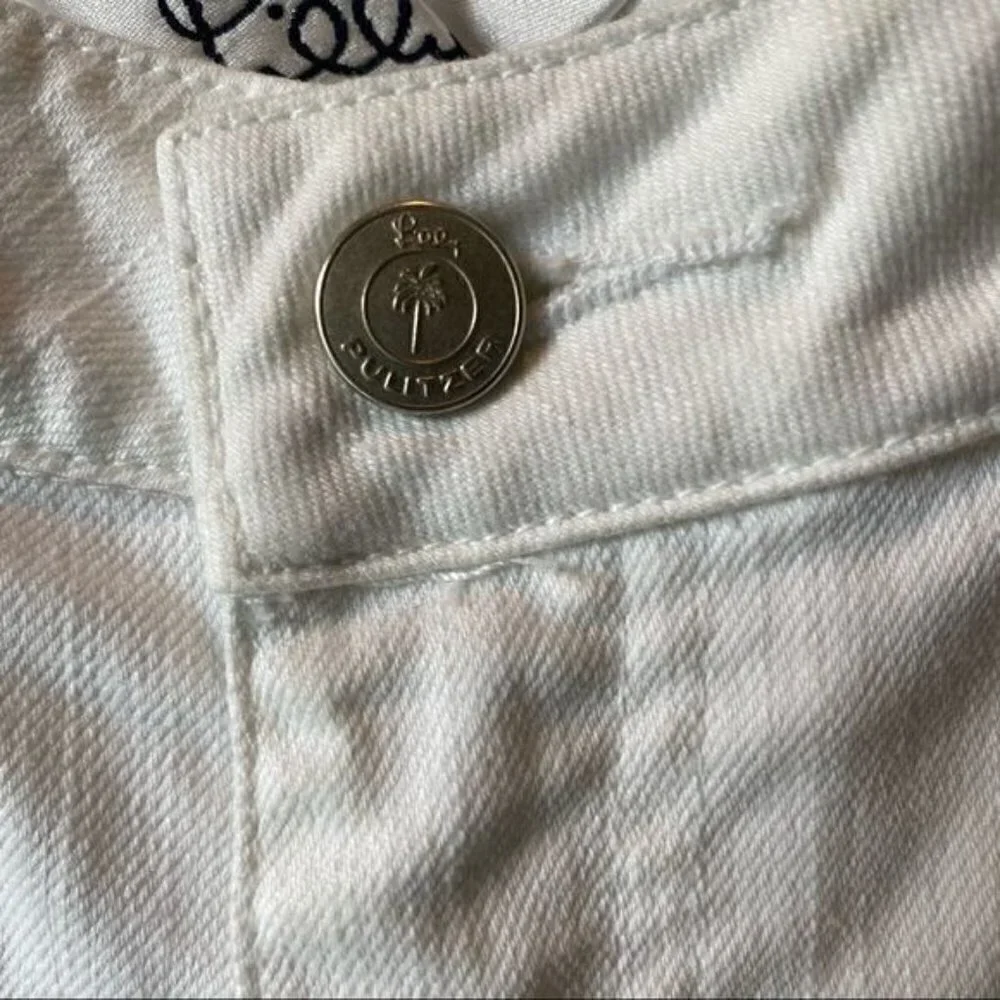 Lilly Pulitzer Vintage White Jeans Bootcut Mid 6